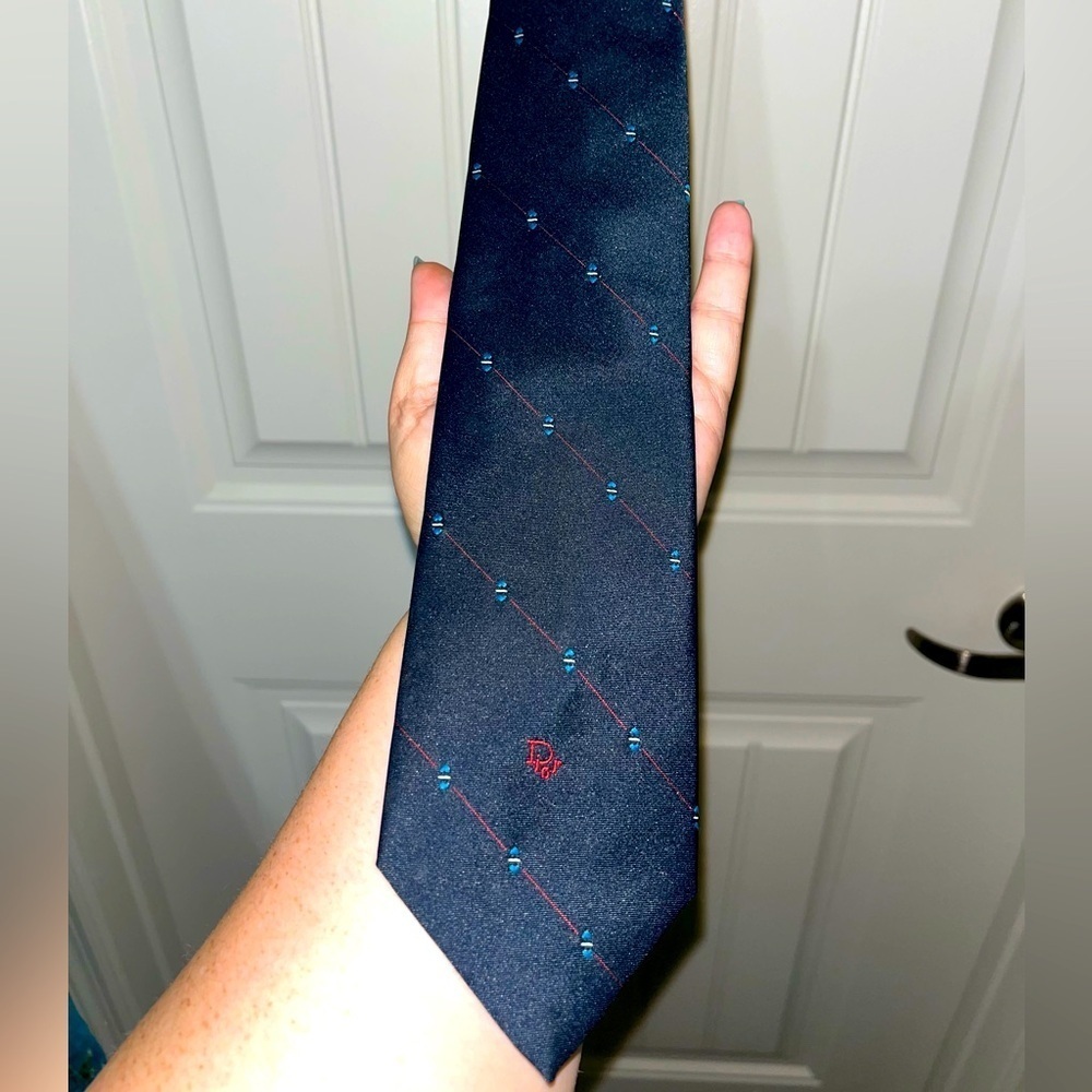 Christian Dior Vintage Tie, Navy